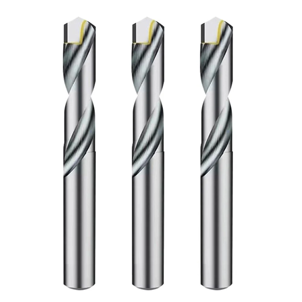 Spiral Groove Drill Carbide Drill Bits Precision Drilling Round Handle Strong Wear Resistance For Aluminum Alloy