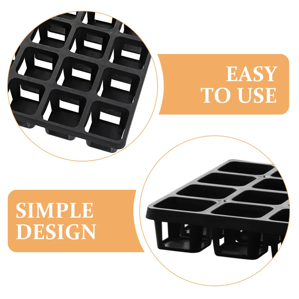 

Nursery Pot Tray Rack Plastic Germination Tray Racks for Plants Flower Vegetable Saplings Cucumbers Tomatoes Beans Strong