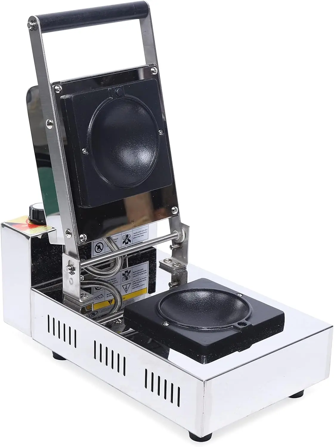 صانع برغر الآيس كريم، آلة الساندوتشات المنزلية التجارية الكهربائية غير عصا صانع الساندوتشات صانع الوافل آلة بيكر تسخين سريع