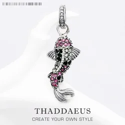 Pendant Red Koi Fish Brand New Fashion Trendy Jewelry Europe Accessories 925 Sterling Silver Soul Gift For Woman