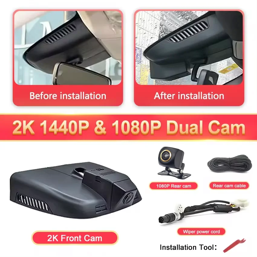 Plug-And-Play Auto Dvr 4K Wifi Dashcam Voor Mercedes Benz Vito W447 W639 Voor Mercedes Benz Vito Tourer Panel Van Mixto 2016-2020