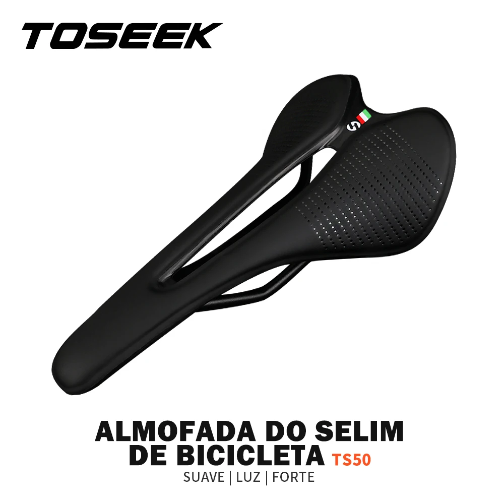 Toseek ultraleve respirável confortável almofada de assento estreita e pequena sela recomendado para mulheres componentes de peças de selim de bicicleta