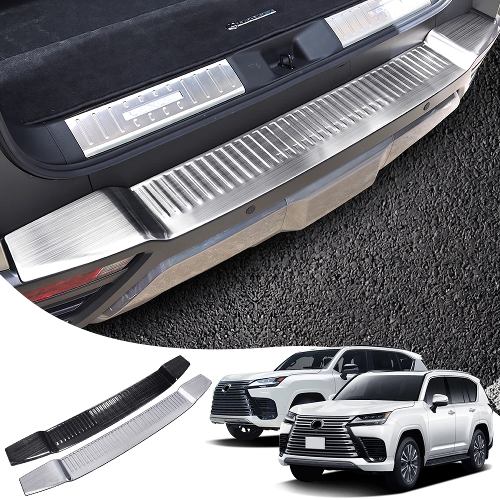 

For Lexus LX600 LX700h LX500d 2022-2026 Upgraded Trunk Sill Protector Cover Stainless Steel Car Accessories Modification