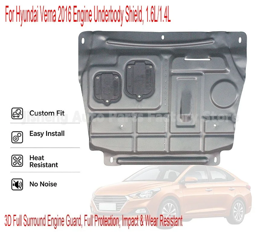 Engine Skid Plate Chassis Guard for Hyundai Verna 2016 1.4L 1.6L Original Hole Engine Under Cover Protection Plate