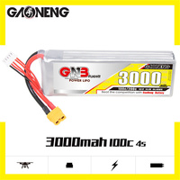 GAONENG GNB 4S 14.8V 100C/200C 3000mAh Lipo Battery With XT60 XT90 T Plug For FPV Drone RC Helicopters Cars Boats UAV RC Parts