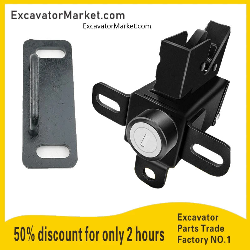

Excavator Parts For Hitachi Zax70/60 Rear Lid Lock Trunk Lock Engine Hood Lock Engine Excavator Accessories