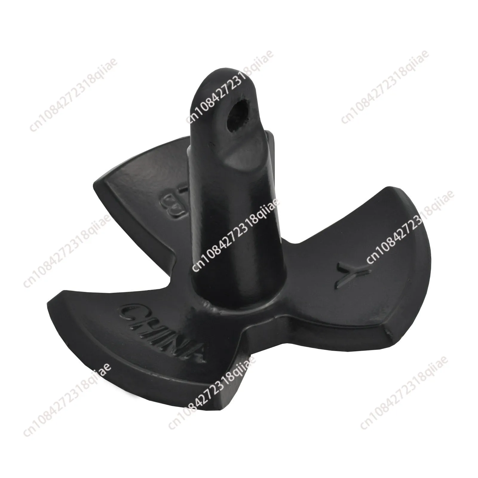 Black cast iron river anchor - available in multiple sizes - marine hardware, yacht accessories, mooring anchor, docking anchor