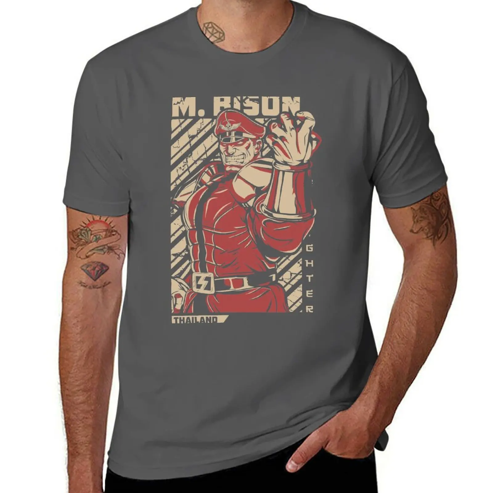 

Street - Fighter M.Bison T-Shirt Essential Solid Color T-Shirt