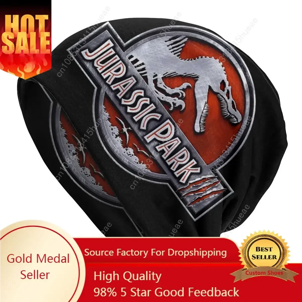

Fashion Jurassic Park Dinosaur Print Winter Warm Women Men Knit Hat Unisex Adult Skullies Beanies Caps Bonnet Hats