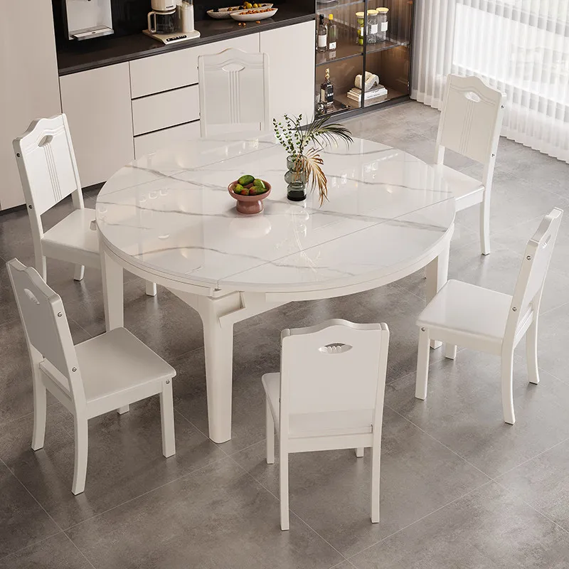 Modern Restaurant Dining Table Kitchen Designer Corner Reception Lounge Dining Table Round Marble Muebles Commercial Furniture