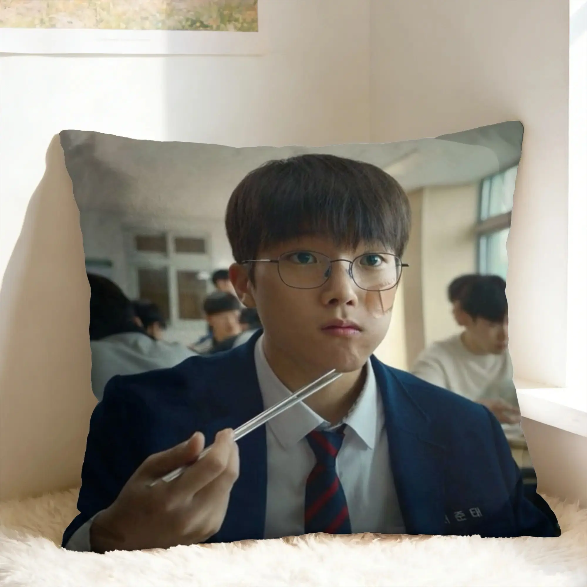 Hot Kdrama Weak Hero Class Pillow Case  Comfy Pillow Cover For Office Car Home Decor Kawaii Cushion Cover