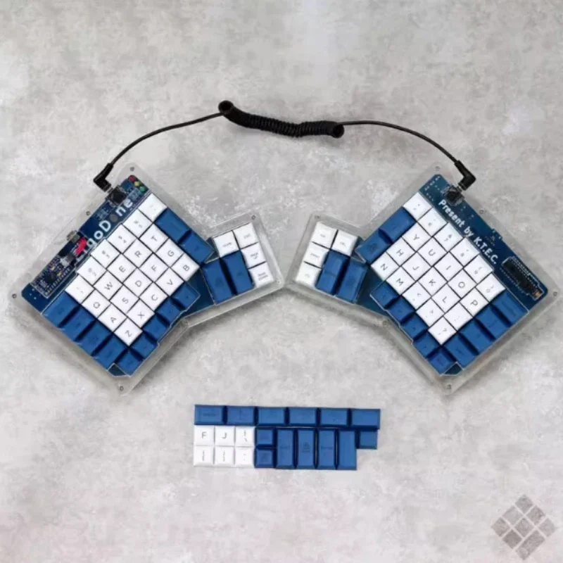 ErgoDox-Capuchons de touches de clavier personnalisés Ergo Split, profil DSA, mise en œuvre au laser, capuchons de touches PBT pour clavier mécanique DSA95, accessoires de jeu