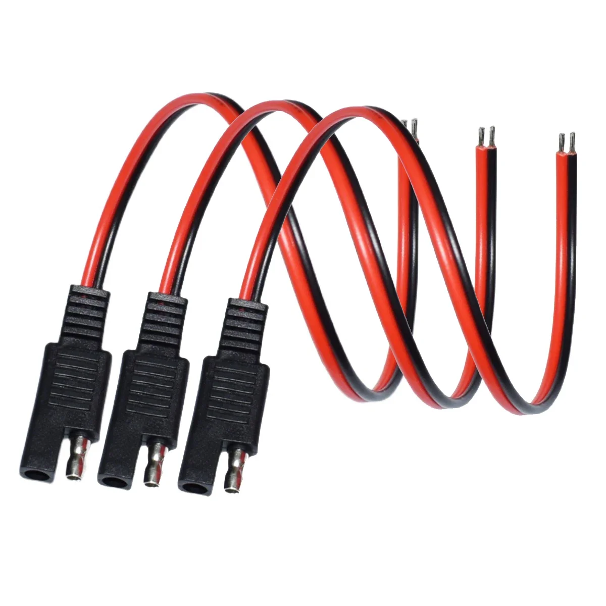 3pcs SAE Connector Output Cable SAE Quick Connector Disconnect Plug SAE Automotive Extension Cable Solar Panel SAE Plug