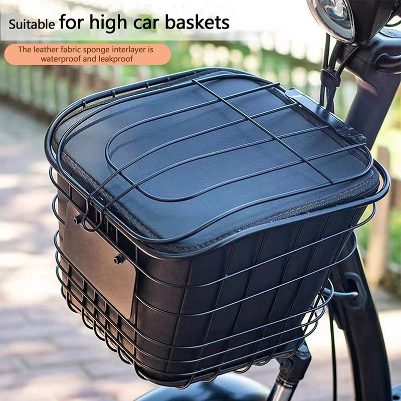 Bike Basket Liner Bike Front Basket Rear Hanging Tote Storage Bag Bicycle Basket For Outdoor Road Bikes Camping Electric Bike