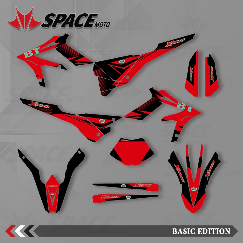 

SPACE MOTO графический фон наклейки наклейки мотоцикл для BETA 15-19Beta Xtrainer