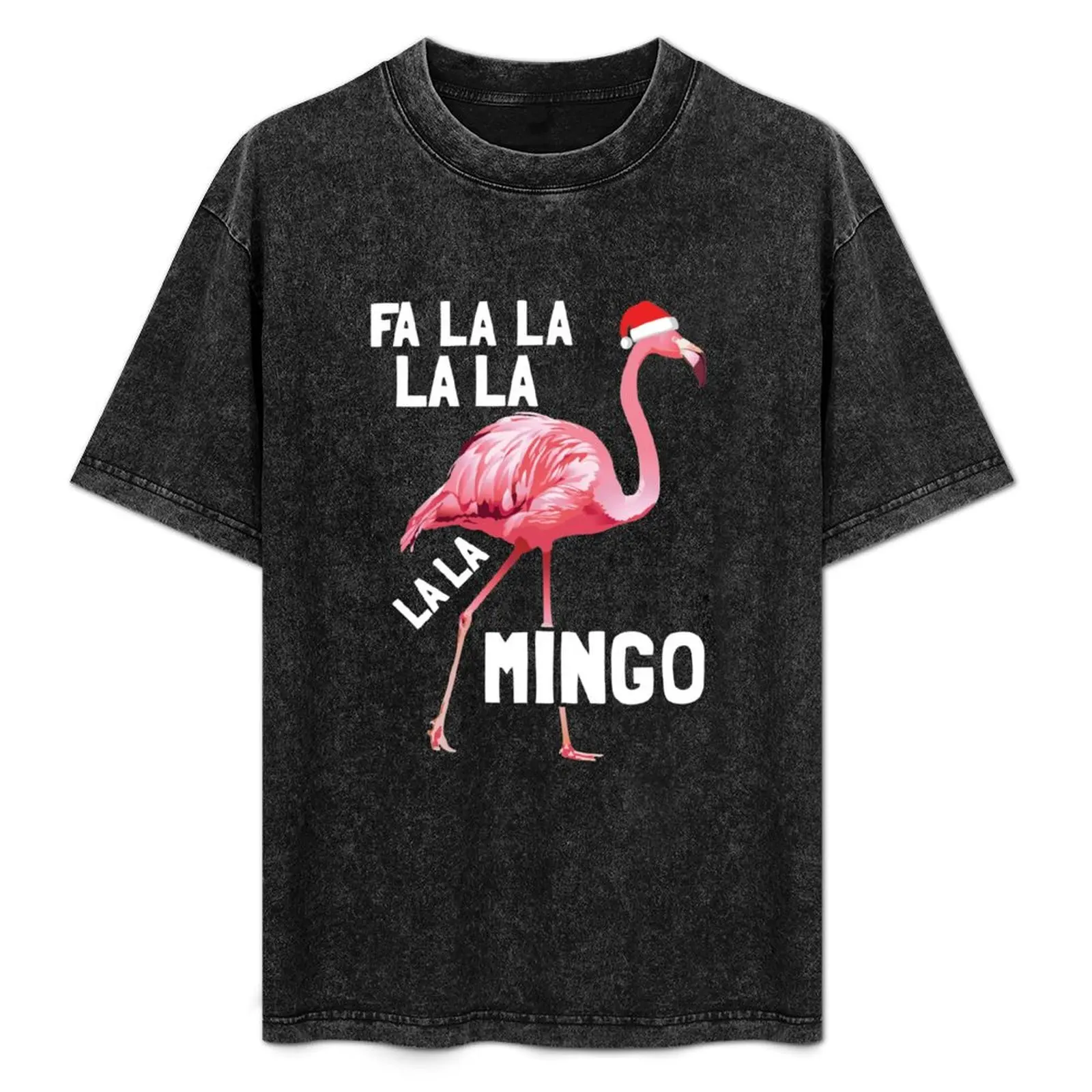 

Fa La La Flamingo Christmas T-Shirt All Weather Casual Short Sleeve