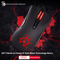 A4TECH Bloody A91 Wired Mouse Gaming Macro Driver Optical Engine 4000DPI E-Sports Gaming Mouse For PC Gamer Accessories Gifts