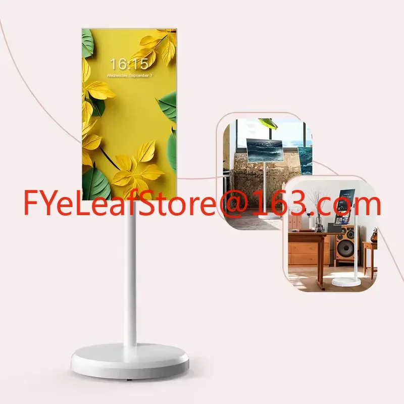 2025 Popular Portable Tv With Battery Fitness Game Video Android 21.5 Inch Stand By Me Tv Reomte Option