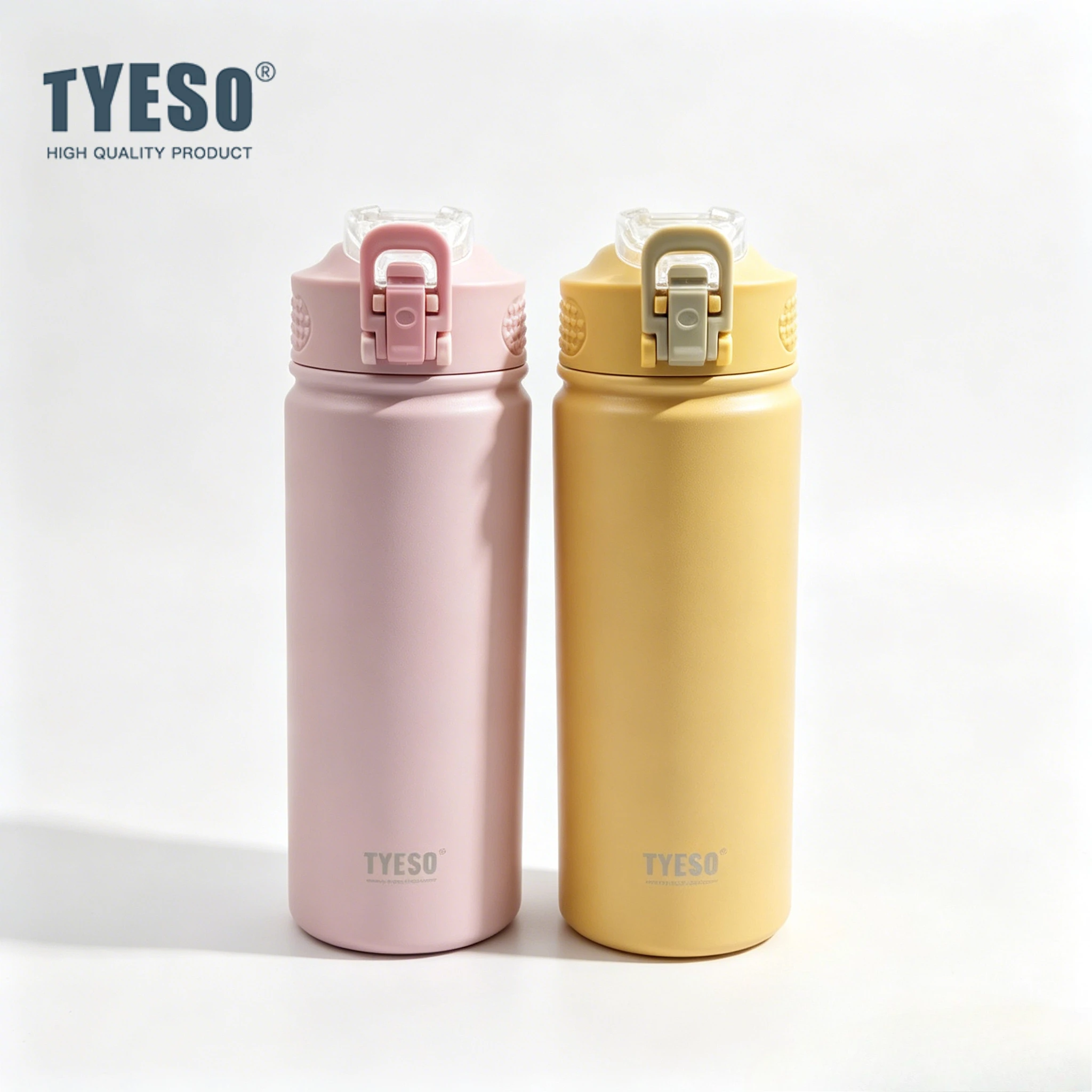 

Tyeso 750ml Water Bottle Insulated Stainless Steel Vacuum Thermal Flask with Lid Reusable Travel Mug for Hot Cold Beverages