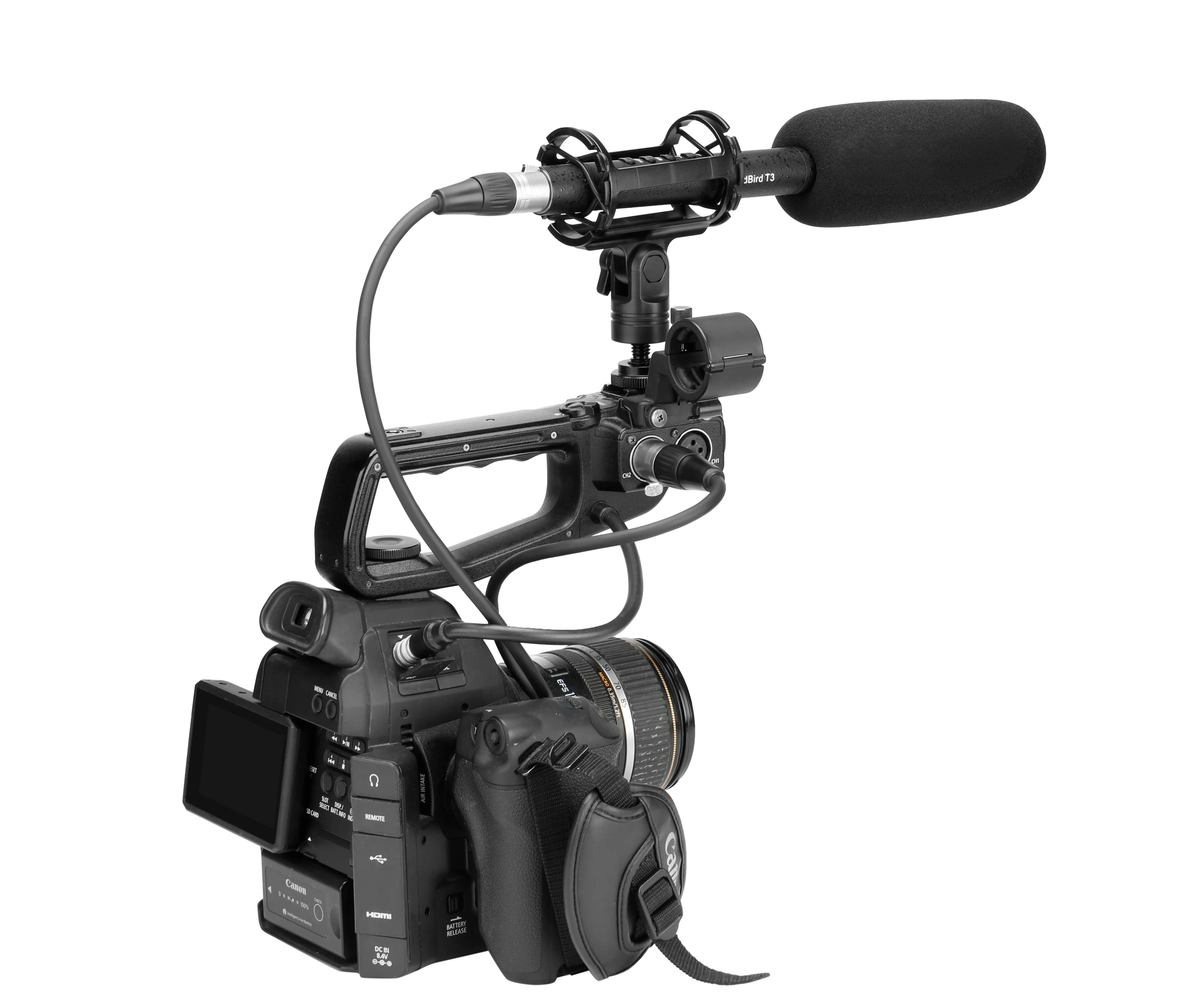 Professional Shotgun Microphone with XLR connector