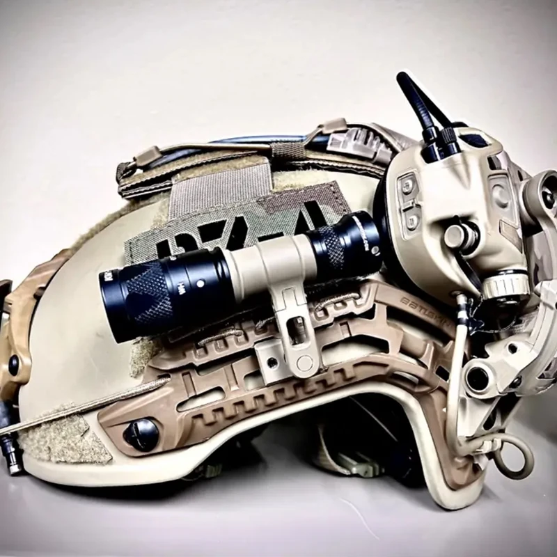 New SS MAX Helmet Mount for SF M300 M600 Scout Light Flashlight KIJI K1 IR Illuminator fits OPS-CORE Helmet Rail