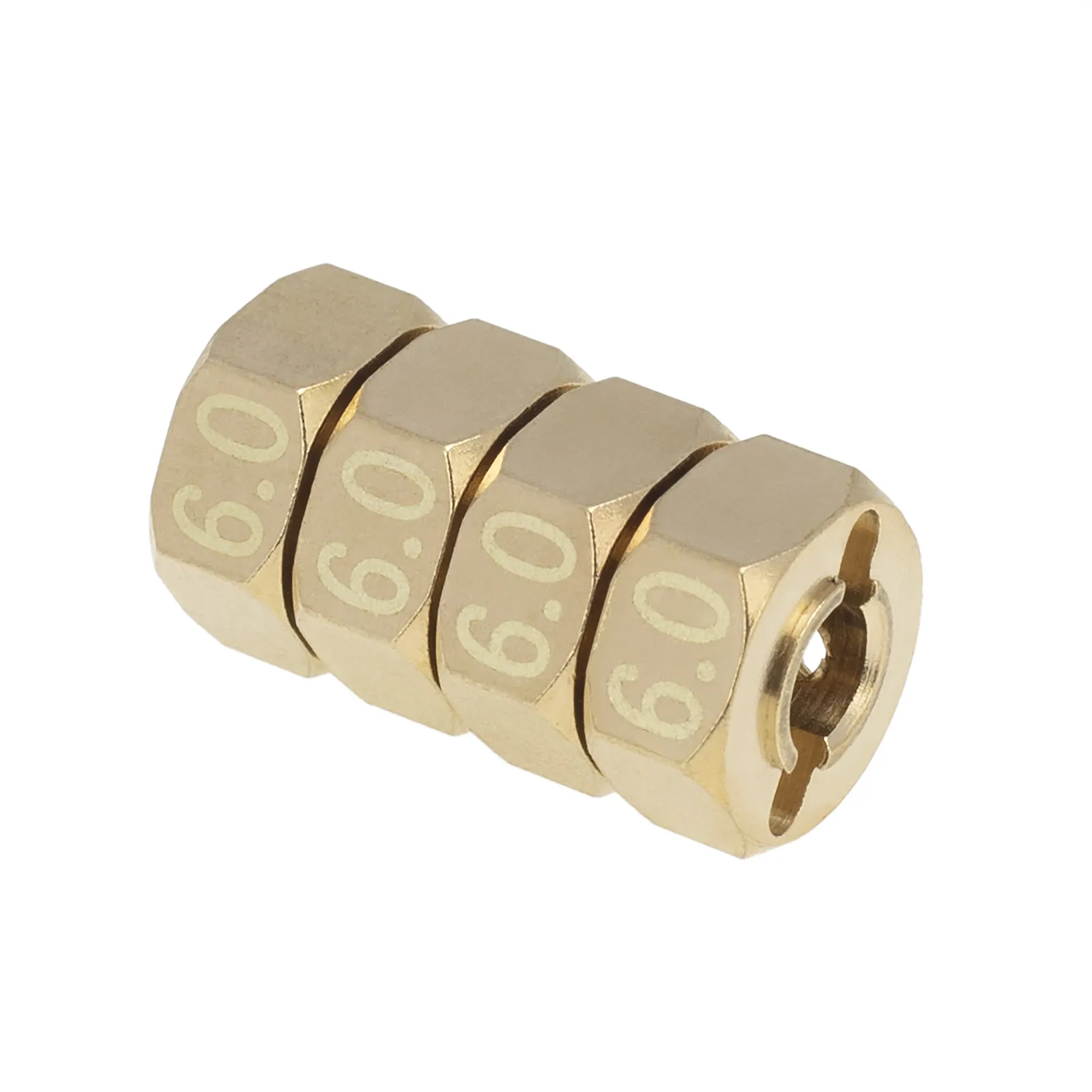 4Pcs 12mm Widen Extender 1/10 RC Car Brass Heavier Wheel Hex Hub Adapter Set for Axial SCX10 90046 RR10 RGT 86100 MST GEN 8