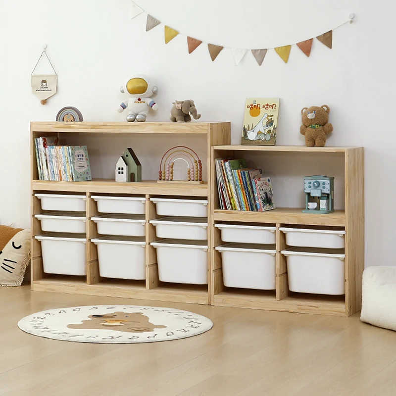 Children's Toy Furniture Organizer Wardrobe Toys Bookstore Rack Kids Room Parish Priest Storage Books Cabinets Baby Closet