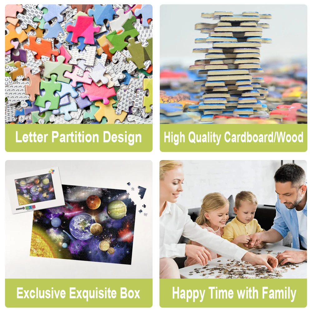 Giocattoli educativi Montessori Pianeta interstellare Puzzle Pezzi Puzzle giocattolo Il miglior regalo per la famiglia Giochi puzzle genitore-figlio