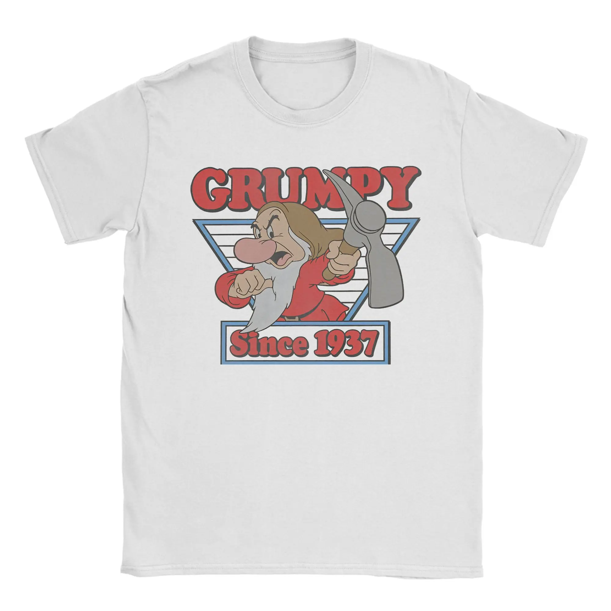 

Футболка «Белоснежка и семь гномов» для мужчин, хлопковая уникальная футболка с круглым вырезом, футболка с короткими рукавами, одежда 6XL