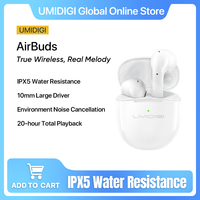 UMIDIGI AirBuds Sports Headphones Bluetooth 5.0 Wireless Noise Reduction Headsets with Microphone TWS IPX5 ENC