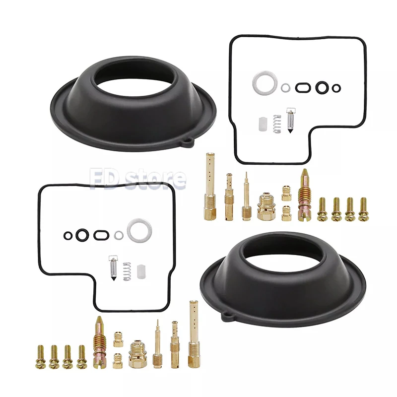 2 Sätze für Honda Shadow 500 VT500C VT500 VT500E 1983-1986, Membran für Vergaser, Reparaturset für Vergaser. – Detail 2