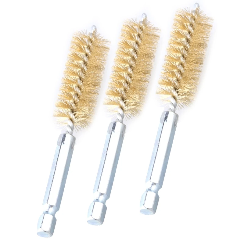 6Pcs Wire Brush Polishing Brushes with Different Size Wire Brush 8/10/12/15/17/19mm for Drill Cleaning Manufacturing