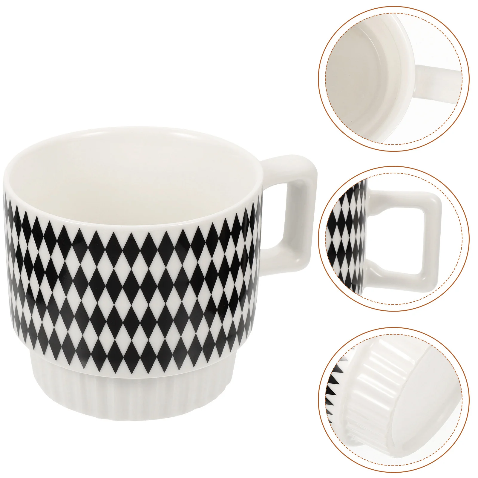 

Большая керамическая кружка в скандинавском стиле для латте, капучино, эспрессо – идеальный подарок для дома, кафе, ресторана или близких