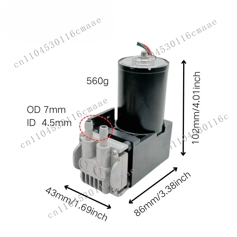 BD-07VB 24V 2A Precision Soldering Pump with Brushless PWM Motor 35L/min Micro Vacuum Pump -85kPa