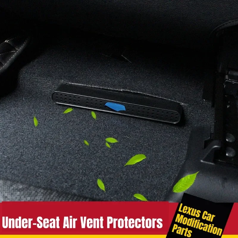 For Rear Air Outlet Frame Fit Lexus RX ES200 ES260 ES300h UX, Rear Air Condition Vent Protective Cover Interior Mod Accessories