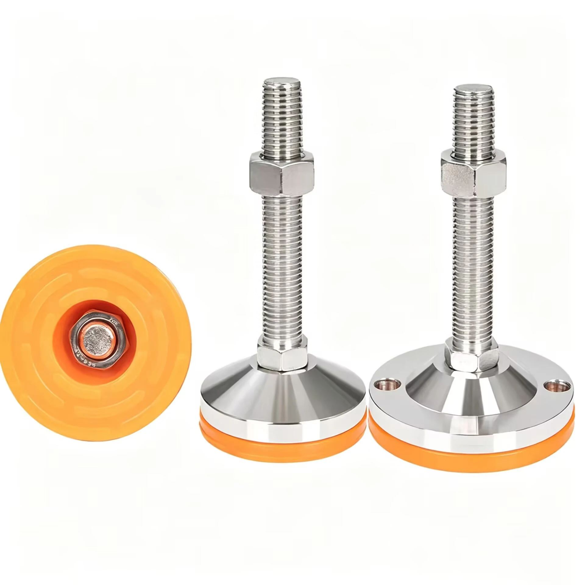 1/2/3/4pcs Heavy Metal Foot Cup/Fixed Foundation Screw/Adjustable Foot/Anti Slip Shock Absorber Support Foot M8 M10 M12 M14 M16