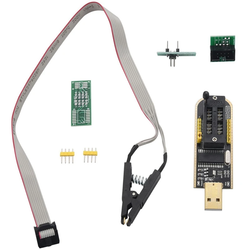 2X SOP8 SOIC8 Test Clip For EEPROM 25CXX / 24CXX With CH341A 24 25 Series EEPROM Flash Bios USB Programmer