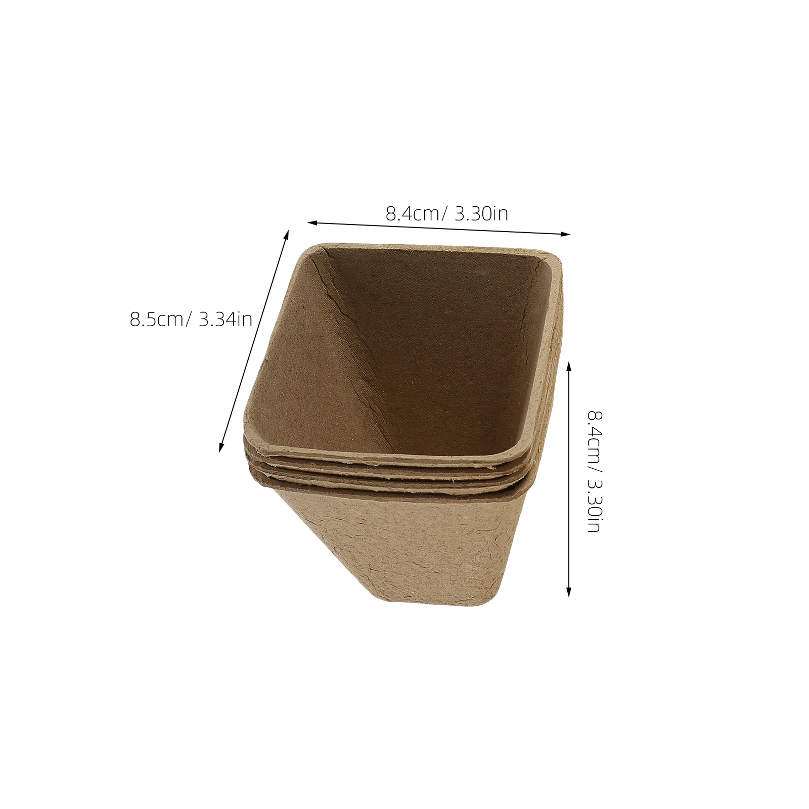 

20Pcs Paper Planting Pots Mini Bonsai Nursery Containers with Drainage Holes Durable Reusable Garden Flower Seedling Supply