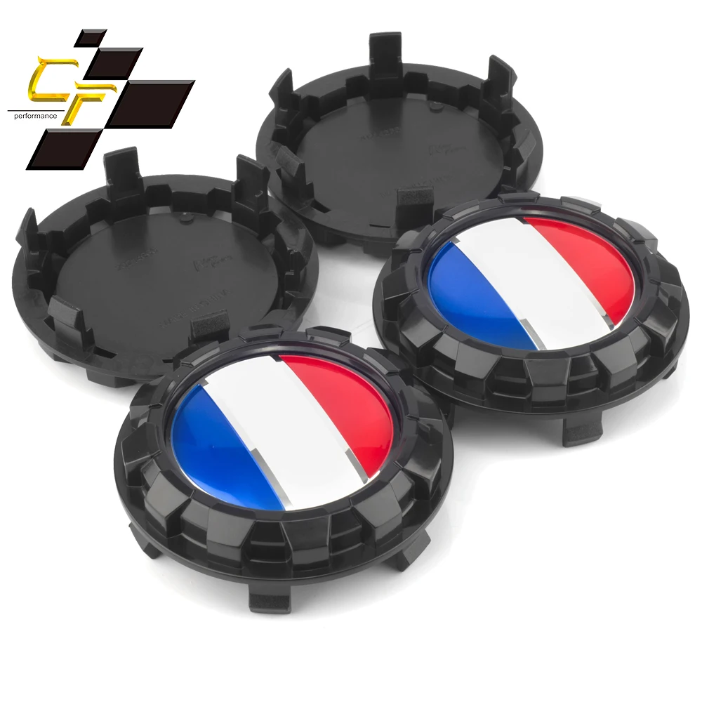 4pcs 83mm France National Flag Refits Wheel Hub Cover For Denali Yukon Sierra Silverado 88963143 Rim Center Cap Car Accessroies