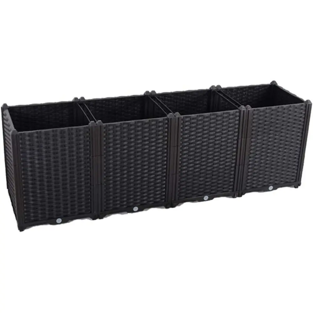 

Raised Garden Bed Planter Kit DIY Indoor Outdoor for Vegetables, Herbs, and Plants - Deep Container Box for Gardening and Patios