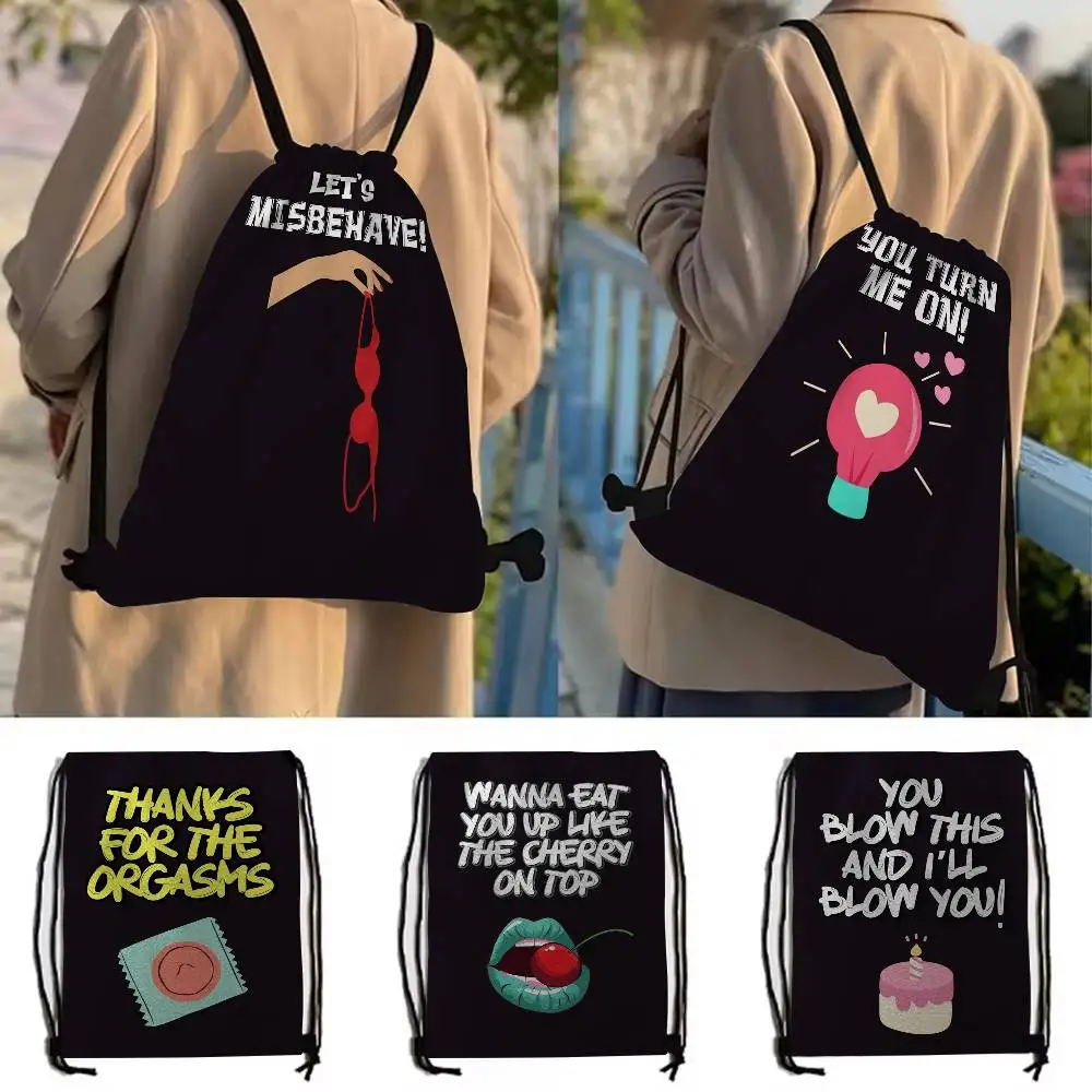 حقيبة ظهر برباط من قطعة واحدة لعيد الحب المشاغب ميمي، حقيبة ظهر برباط قابلة للتعديل، حقيبة تخزين، جيب برباط #2