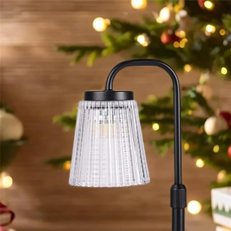 

LICE-Electric Candle Lamp, Adjustable Height, Candle Warmer With Timer Dimmer, 2 Bulbs, Bedroom Room Decor, House Warming Gift