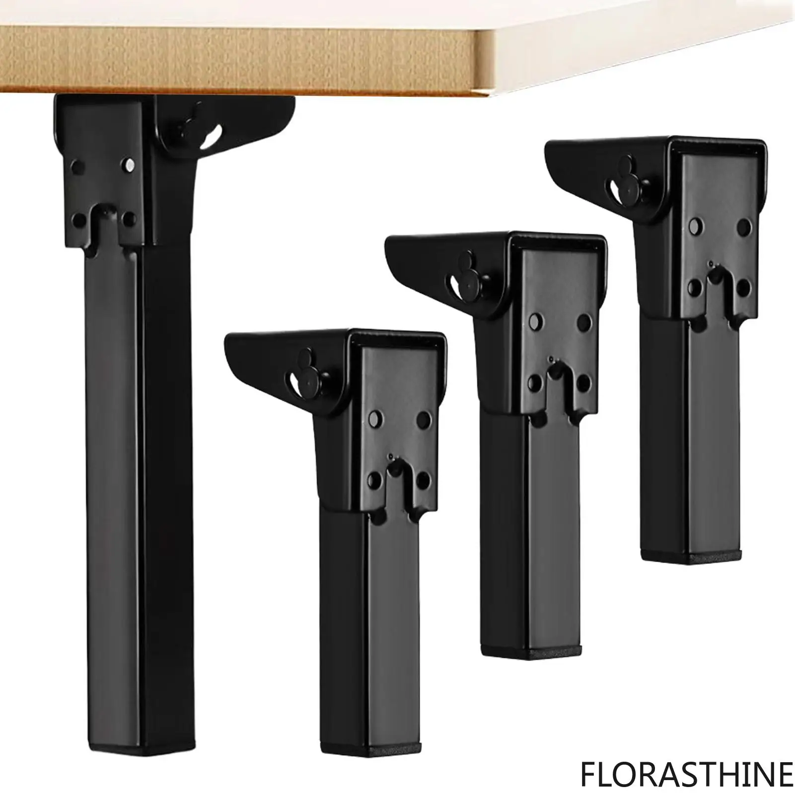 4pcs 90-degree Metal Folding Table Legs 6/8/10/12 Inch Metal Table Coffee Legs for Coffee Tables Computer Desks Dining Tables