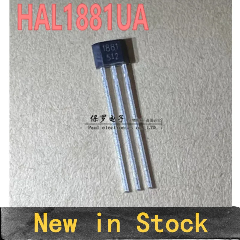 10PCS HAL1881 (Silkscreen: 1881) High-Sensitivity Bipolar Latch-Type Hall Effect Sensor