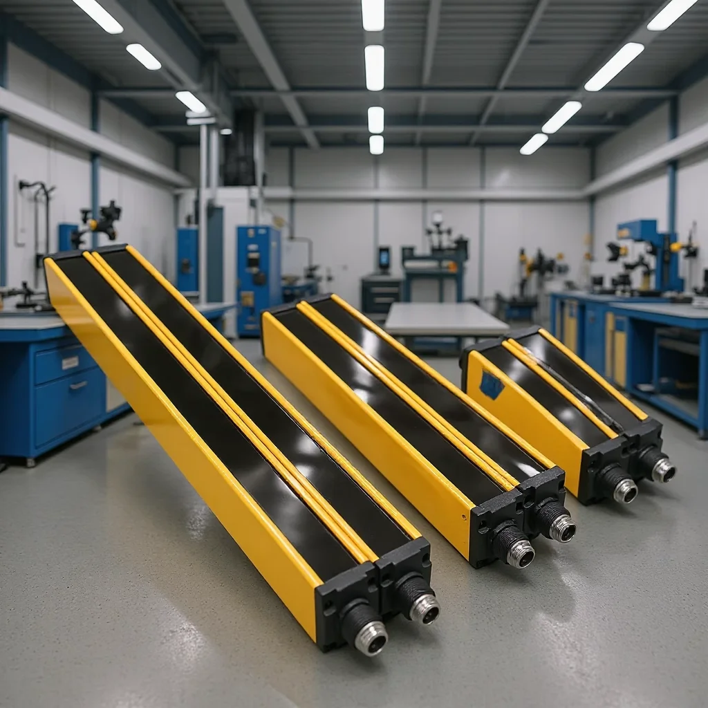 

Industrial Safety Light Curtain Sensor - 8-14 Beam Infrared Grating 20/40mm Resolution NPN Protection Switch