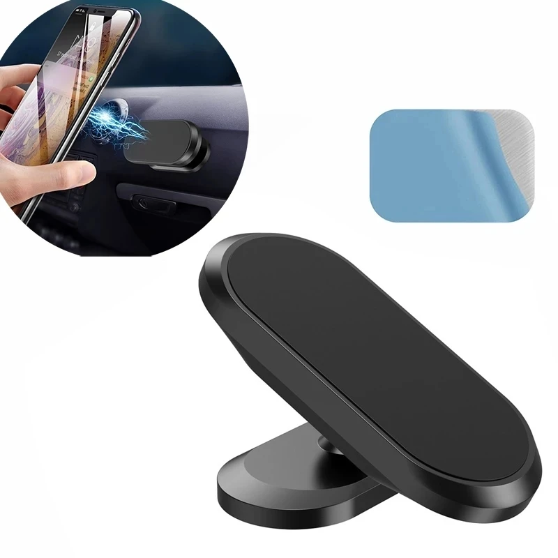 Magnetic Dashboard Car Phone Holder Mini Universal Stand For iPhone Samsung Xiaomi Metal Magnet GPS Car Mount Holder For Wall