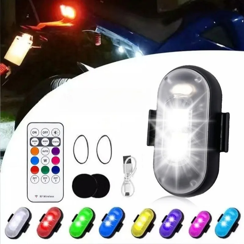 

For Car LED Warning Light Car LED Light, Multifunctional, Rechargeable Wireless Light with Remote Control, Decorative Light News