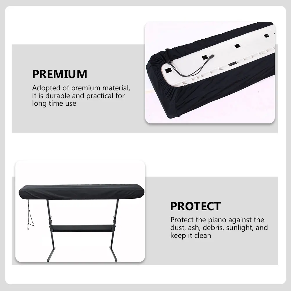 

Electronic Organ Cover Keyboards Digital Piano Protector Dust Cocktail For Protective Elastic Drawstring Electric
