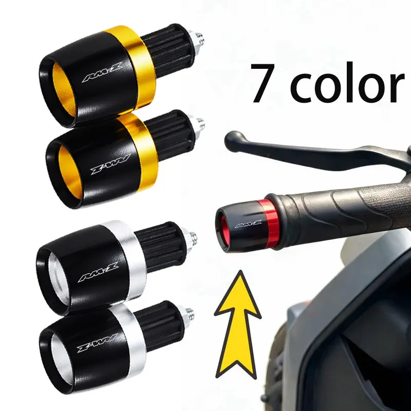 1 Par de Puños de Manillar Universales de 7/8" para Motocicleta SUZUKI RM-Z RMZ 250 450 con Contrapeso y Tapón Deslizante