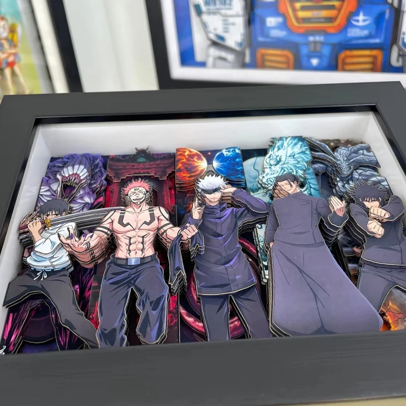 

Hot Japanese Anime Jujutsu Kaisen Three-Dimensional Painting Around Gojo Satoru Nuo Itadori Yuji Fushiguro Megumi Birthday Gifts